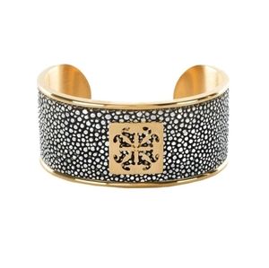 Rustic Cuff Lori Stingray Metallic Silver - Gold Bracelet